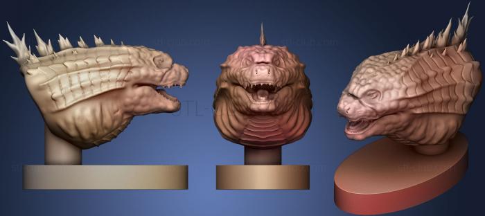 3D model Godzilla Bust (STL)